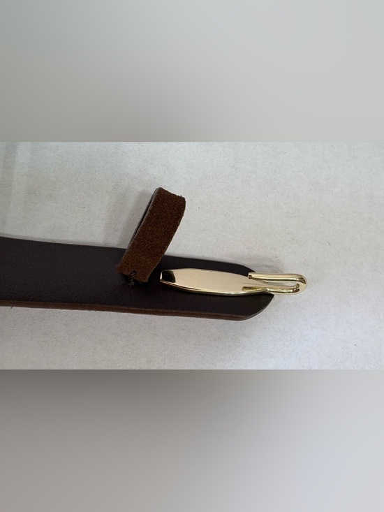 Veronica Beard Nika Belt In  Pecan Size M 100% Leather Suede Circular Details